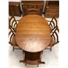 Image 1 : Vintage Maple Dining Room Set with 6 Armchairs - includes Leaf - Table Size is 40in x 40in (leaf is