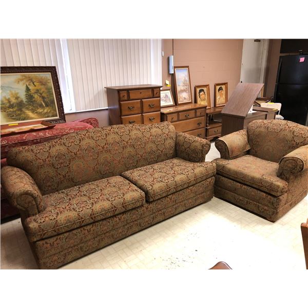 Sofa and Armchair - Estate - Great Condition - approx. (78in x 34in x 37in Sofa) and (34in x 34in x
