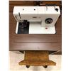Image 5 : Vintage PFAFF 1211 Sewing Machine with Drop Down Table with drawer items and foot control plus Vinta