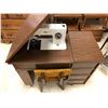 Image 7 : Vintage PFAFF 1211 Sewing Machine with Drop Down Table with drawer items and foot control plus Vinta
