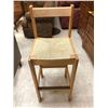 Image 2 : Group of 3 - one Vintage Folding Step stool, one upholstered chair and One Bar stool