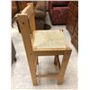 Image 3 : Group of 3 - one Vintage Folding Step stool, one upholstered chair and One Bar stool