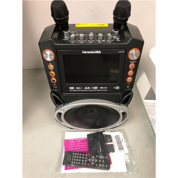 Karaoke USA Machine with two microphones and Remote - new without box