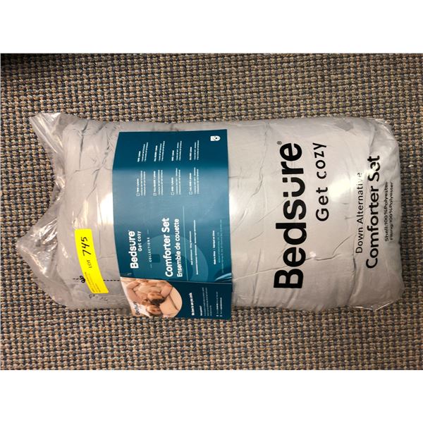 Bedsure Comforter Set  - Grey - Full/Queen