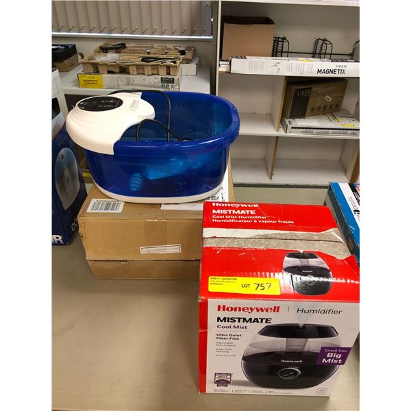 Misiki Foot Spa Massager and Honeywell Mistmate Humidifier