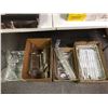 Image 1 : Group Lot of Misc. Wire Shelving, White and Chrome