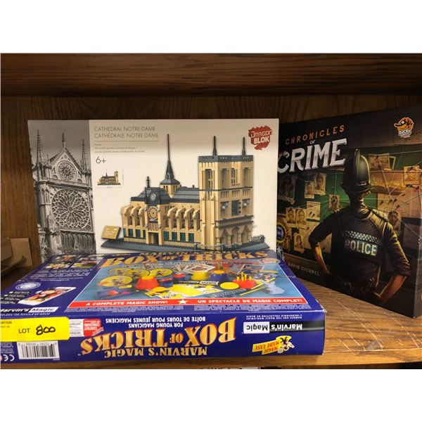Group of games - Dragon Block Notre Dame Cathedral, Chronicles of Crime & Magic Tricks