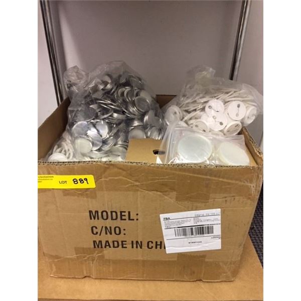Large Box of Badge Pins - Blanks