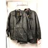 Image 1 : Two Black Leather Pieces - from VIP Leathers Canada - Fine Lambskin - One Small Jacket and One XL Ja