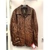 Image 3 : Two Men's Brown Leather Jackets from VIP Leathers Canada - One Small and One (Cammo) XXL