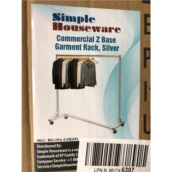 Simple Houseware Commercial Z Base Silver Garment Rack - Amazon