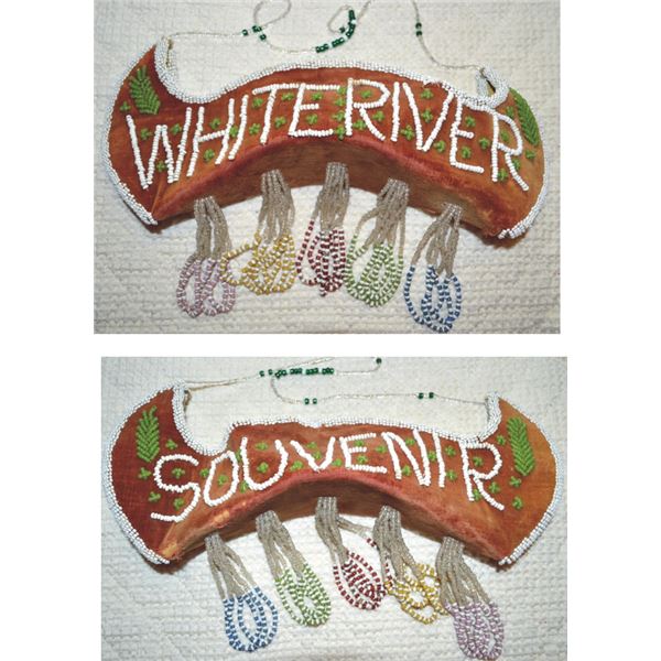 beaded canoe