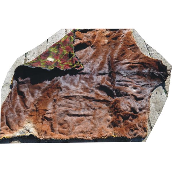early horse hide lap robe
