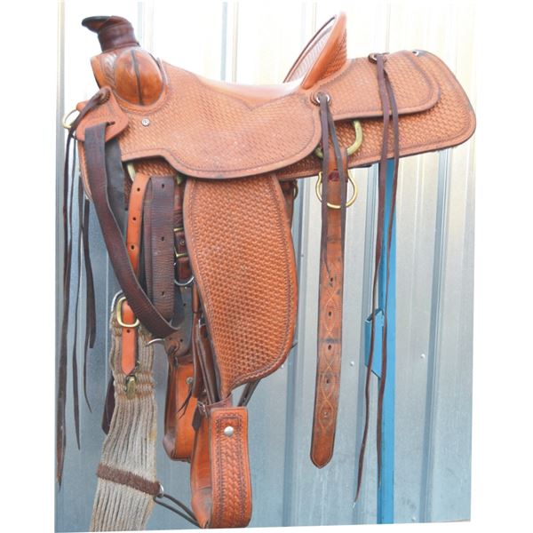 Ray Holes, Grangeville, ID, custom made saddle
