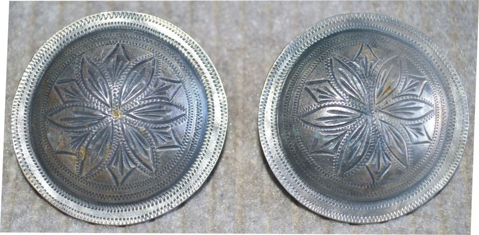 silver conchos 2” loop back