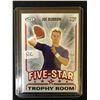 Image 1 : 2020 Sage Premier Draft HIT Joe Burrow Five Star #93 RC Trophy Room