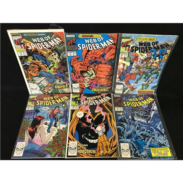 WEB OF SPIDER-MAN COMIC BOOK LOT (MARVEL COMICS)
