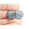 Image 2 : HUGE NATURAL SILVER BLUISH SHEEN ROSE-CUT SAPPHIRE 30.91 ct.