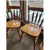 Image 3 : Vintage Wooden Rocking Chair & Set of 4 Wooden Chairs