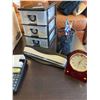 Image 2 : Binders Galore, Office Desk Organizers and Misc. Office Supplies, Desktop Clock