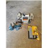 Image 1 : Black & Decker 125mm Bench Grinder, Stanley Sharpening Kit, and Small Vise
