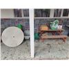 Image 1 : Picnic Tables, Hose, Bags of Soil, Wheelbarrow and more