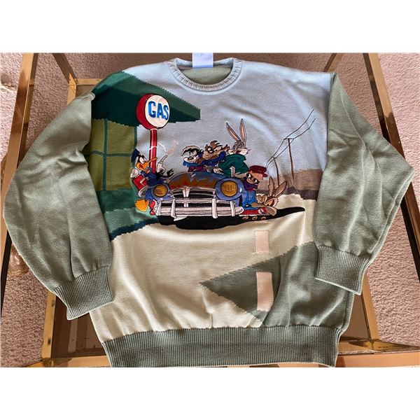 Limited Edition Loonie Toons Collectors Sweater Size: L   Made in Italy and with 100% Cotton