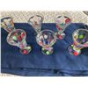 Image 1 : Set of 6 Hand Painted Sundae Glasses