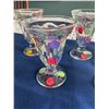 Image 2 : Set of 6 Hand Painted Sundae Glasses