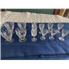 Image 1 : Assortment of Crystal Glassware - 9 Sherry  Glasses & 4 Liquor Glasses