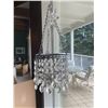 Image 1 : Two Hanging Glass Crystal Chandelier Candle Holders