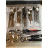 Image 1 : Large Assortment of Cutlery & Tray