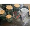 Image 1 : Glass Storage Jars, Measuring Cups