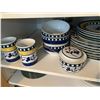 Image 1 : Spal Porcelain Dishware Set, Dinner Plates, Saucers, Coffee Cups, Creamer, Sugar,