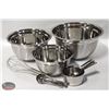 NEW 12 PIECE STAINLESS STEEL MIX & MEASURE SET