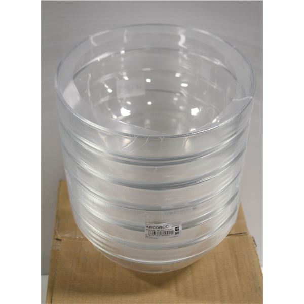 CASE OF 6 NEW ARCOROC 7-7/8" GLASS STACKING BOWLS