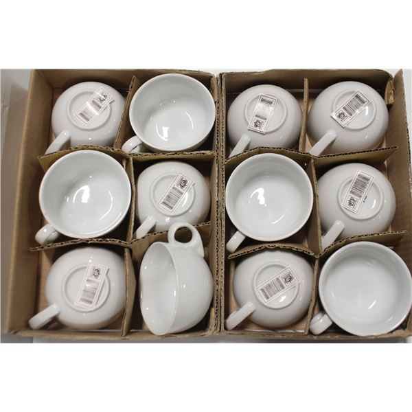 12 NEW JOHNSON ROSE 7OZ. TAPERED COFFEE CUPS