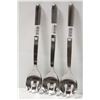 Image 1 : 3 NEW JOHNSON ROSE S/S 11.75" NOTCHED SALAD SPOONS