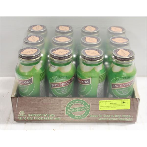 TASTE NIRVANA REAL COCONUT WATER 12 X 9.5FL OZ