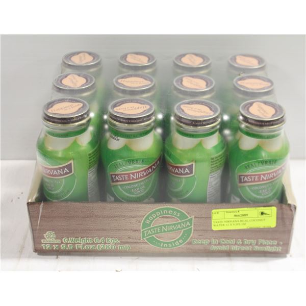 TASTE NIRVANA REAL COCONUT WATER 12 X 9.5FL OZ