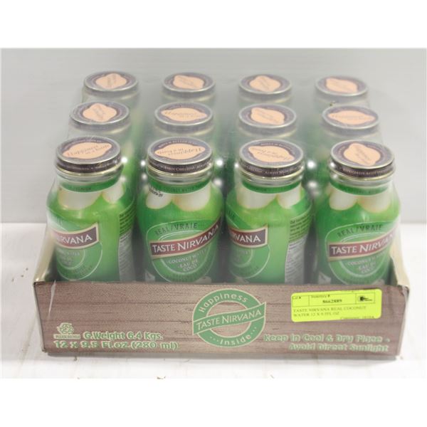 TASTE NIRVANA REAL COCONUT WATER 12 X 9.5FL OZ