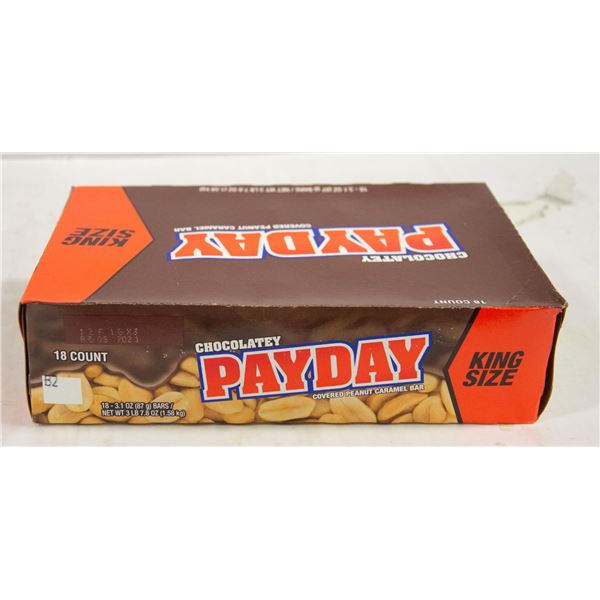 18 COUNT KING SIZE CHOCLATEY PAYDAY COVERED PEANUT