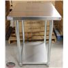 NEW 30"X24"X34" STAINLESS STEEL WORKTABLE W/ UNDERSHELF