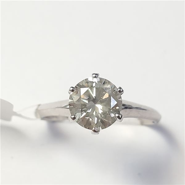 14K  DIAMOND (1.05CT FANCY LIGHT GREY) RING SIZE 5.75