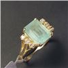 Image 2 : 10K  COLOMBIA EMERALD(3CT) DIAMOND(0.06CT) RING SIZE 6