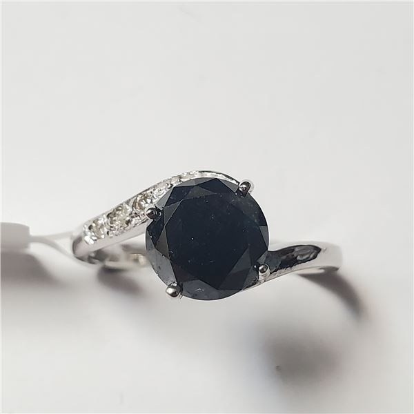 14K  BLACK DIAMOND(1.93CT) RING SIZE 6