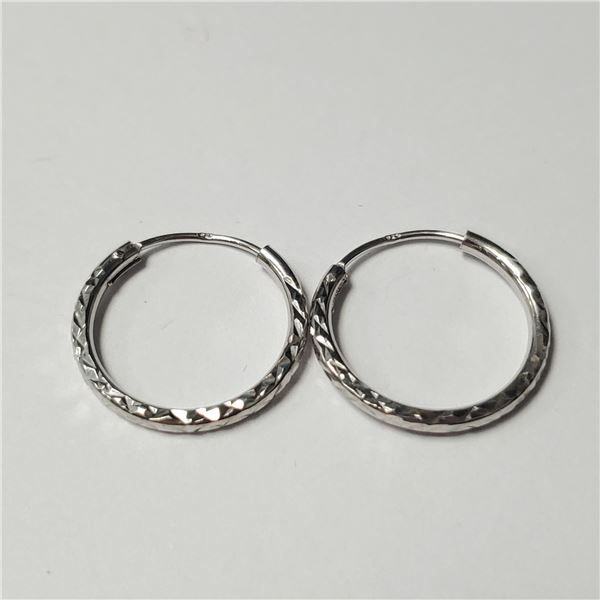 SILVER HOOP EARRINGS