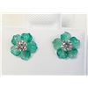 Image 1 : 14K  DIAMONDS(0.2CT) AGATE(0.9CT) EARRINGS