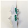 Image 2 : 14K  DIAMONDS(0.2CT) AGATE(0.9CT) EARRINGS
