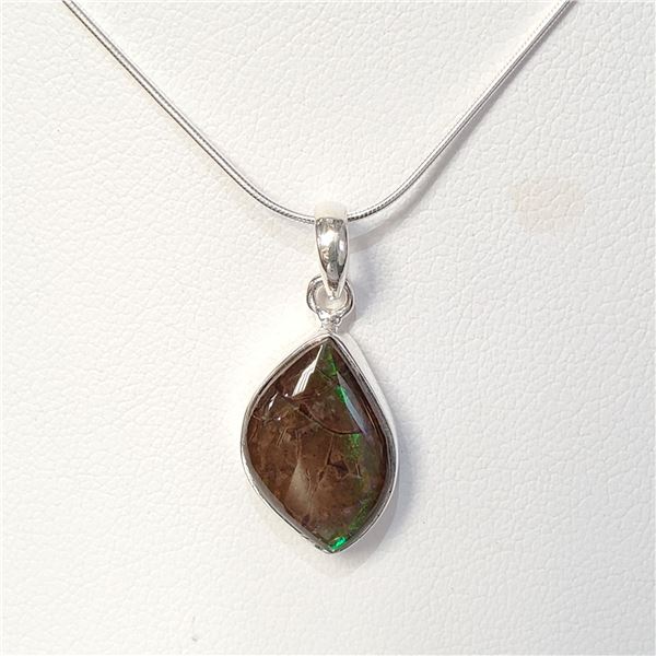 SILVER AMMOLITE NECKLACE